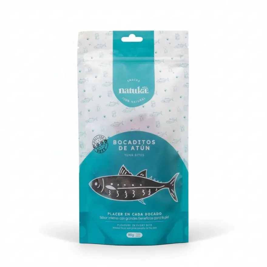 Natuka Bocaditos Atún Snack Natural para perros y gatos
