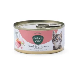 Natura Diet Kitten Vacuno & Pollo lata para gatos