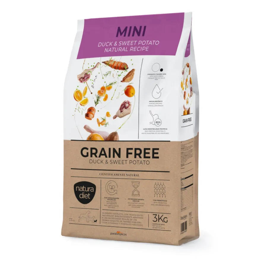 Natura Diet Mini Grain Free Pato y Boniato Pienso para perros