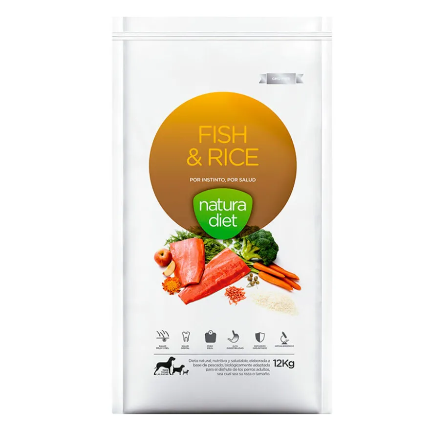 Natura Diet Pescado y Arroz pienso para perros