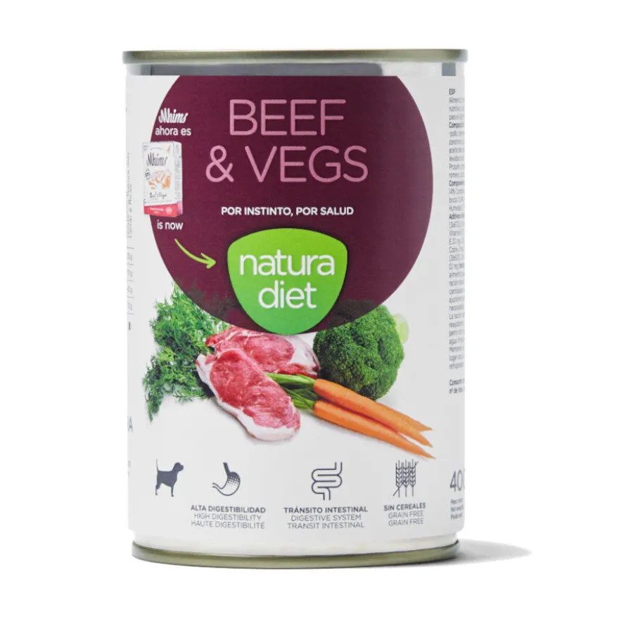 Natura Diet Ternera y Verduras latas para perros