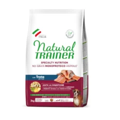 Natural Trainer Medium & Maxi Sensitive No Grain Trucha y Patatas pienso para perros