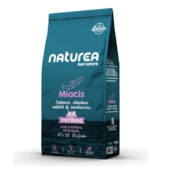 Naturea Lands Miacis Salmón con Pollo, Conejo y Anchoas pienso para gatos