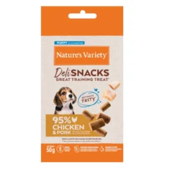Nature's Variety Bocaditos Deli Snacks Puppy Pollo y Cerdo para perros