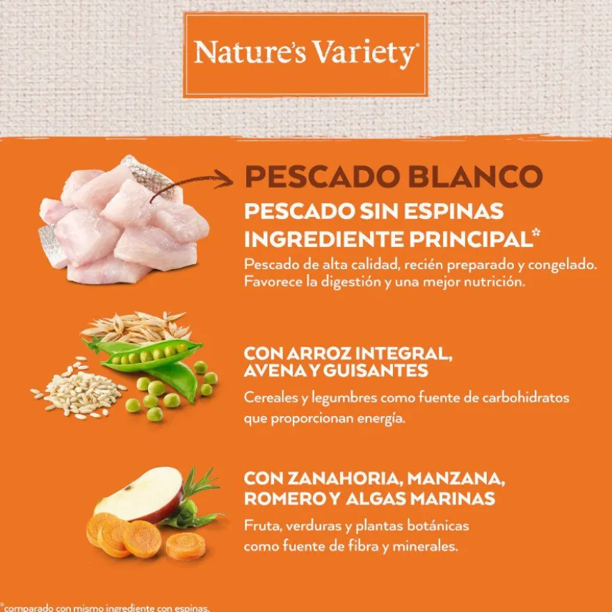 Nature's Variety Healthy Grain Sterilized Pescado Blanco pienso para gatos