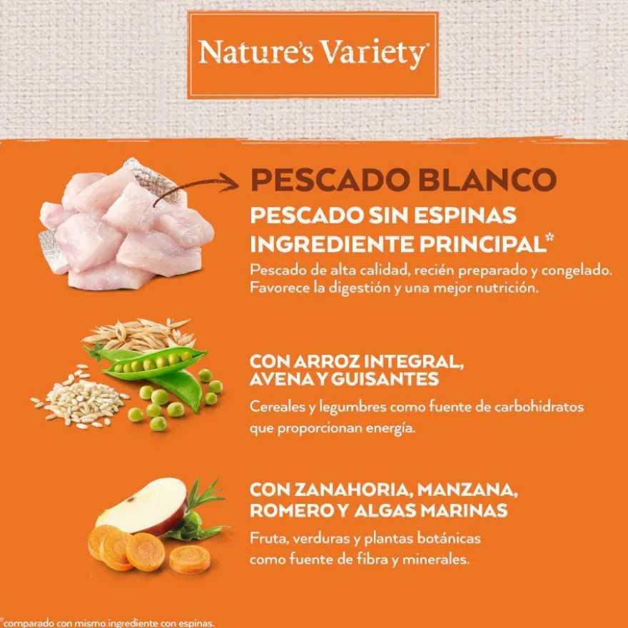 Nature's Variety Healthy Grains Adult Mini Pescado Blanco pienso para perros