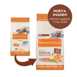 Nature's Variety No Grain Adult Mini Salmón pienso para perros