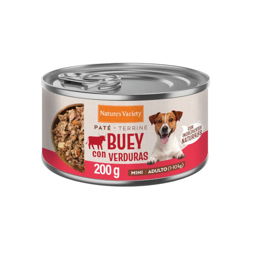 Nature's Variety Paté Buey con Verduras Lata para perros adultos mini