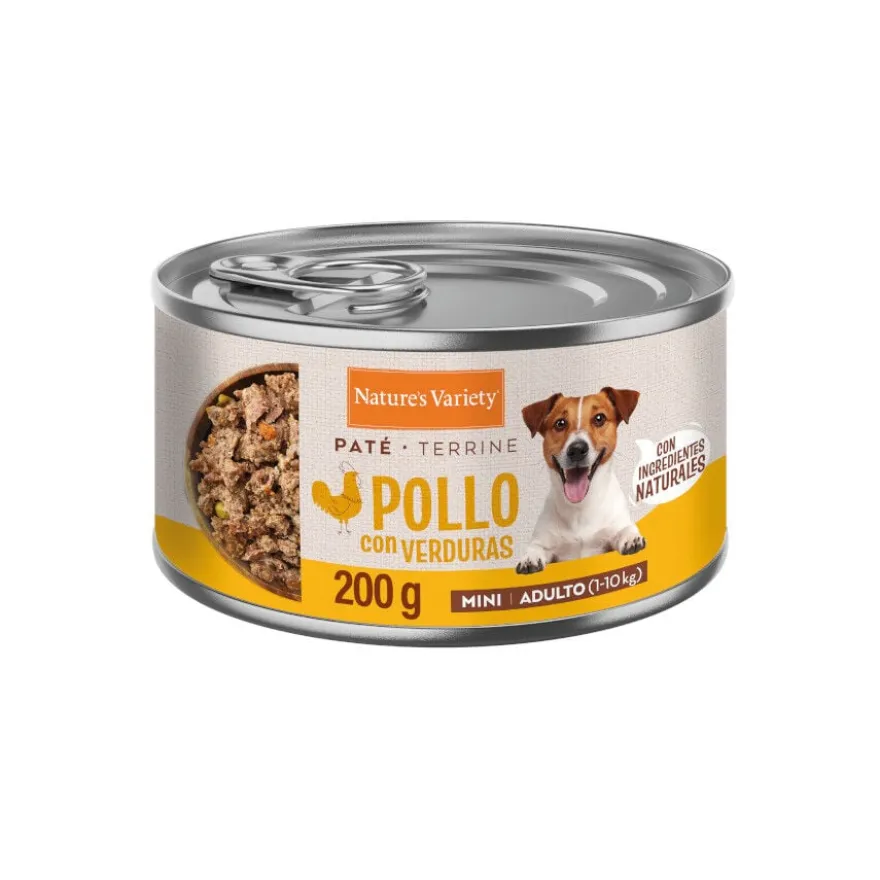 Nature's Variety Paté Pollo con Verduras Lata para perros adultos mini