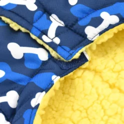 Nayeco Abrigo Acolchado Paws Print Azul para perros