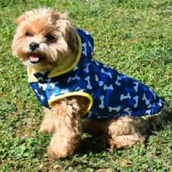 Nayeco Abrigo Acolchado Paws Print Azul para perros
