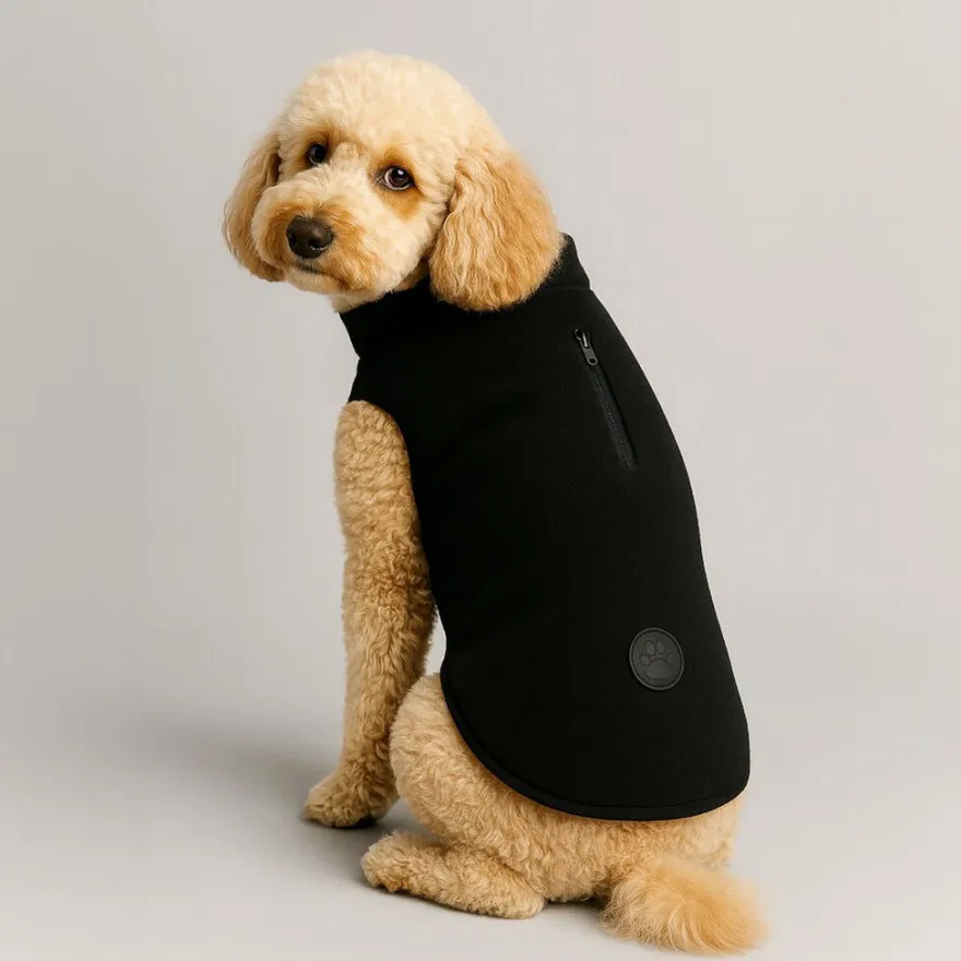 Nayeco Abrigo Fleece Jacket Negro para perros