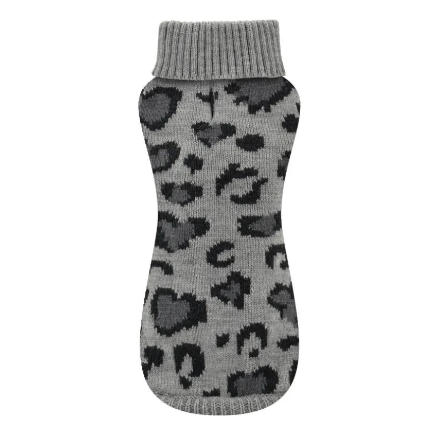 Nayeco Abrigo Leopard Jacquard Gris para perros