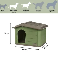 Nayeco Eco Line Caseta Desmontable Salvia para perros