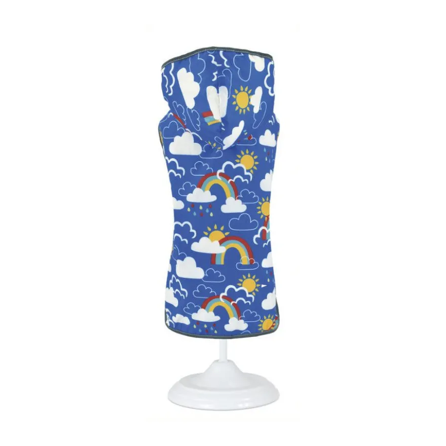 Nayeco Rainbow Impermeable Reversible con Capucha para perros