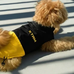 Nayeco X-TRM Chubasquero Negro y Amarillo para perros