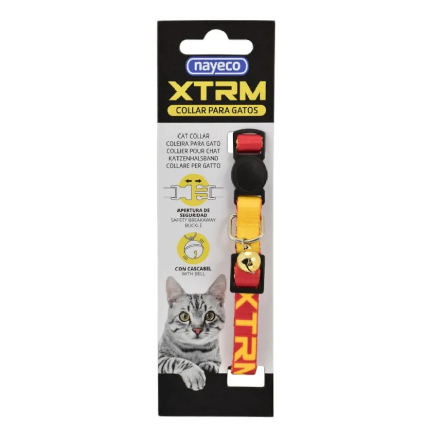 Nayeco X-Trm Neon Flash Rojo collar para gatos