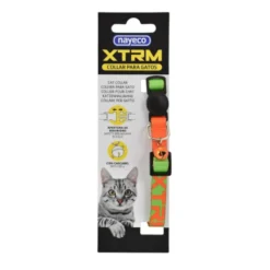 Nayeco X-Trm Neon Flash Verde y Naranja collar para gatos