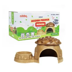 Nibbz Casa de Bellota con Comedero complemento alimenticio para roedores