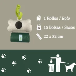 Nice Care Eco Set Dispensador + 15 Bolsas Higiénicas para perros