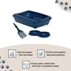 Nice Care Kit Azul para Gatos