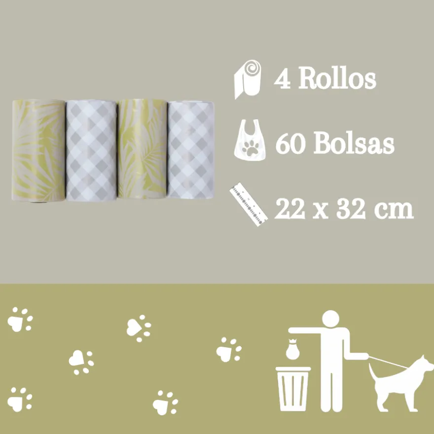 Nice Care Premium Bolsitas Mint Rollos para perros