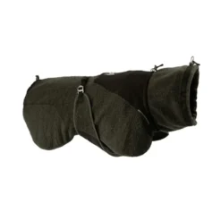Non-stop Dogwear Abrigo de Lana Azul y Verde Oscuro para perros