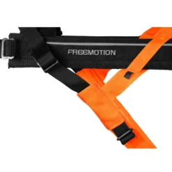 Non-stop dogwear Freemotion Arnés Negro y Naranja para perros