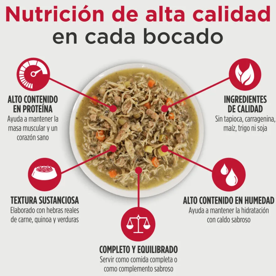 Nulo Estofado de Pollo y Salmón en Caldo Lata para perros