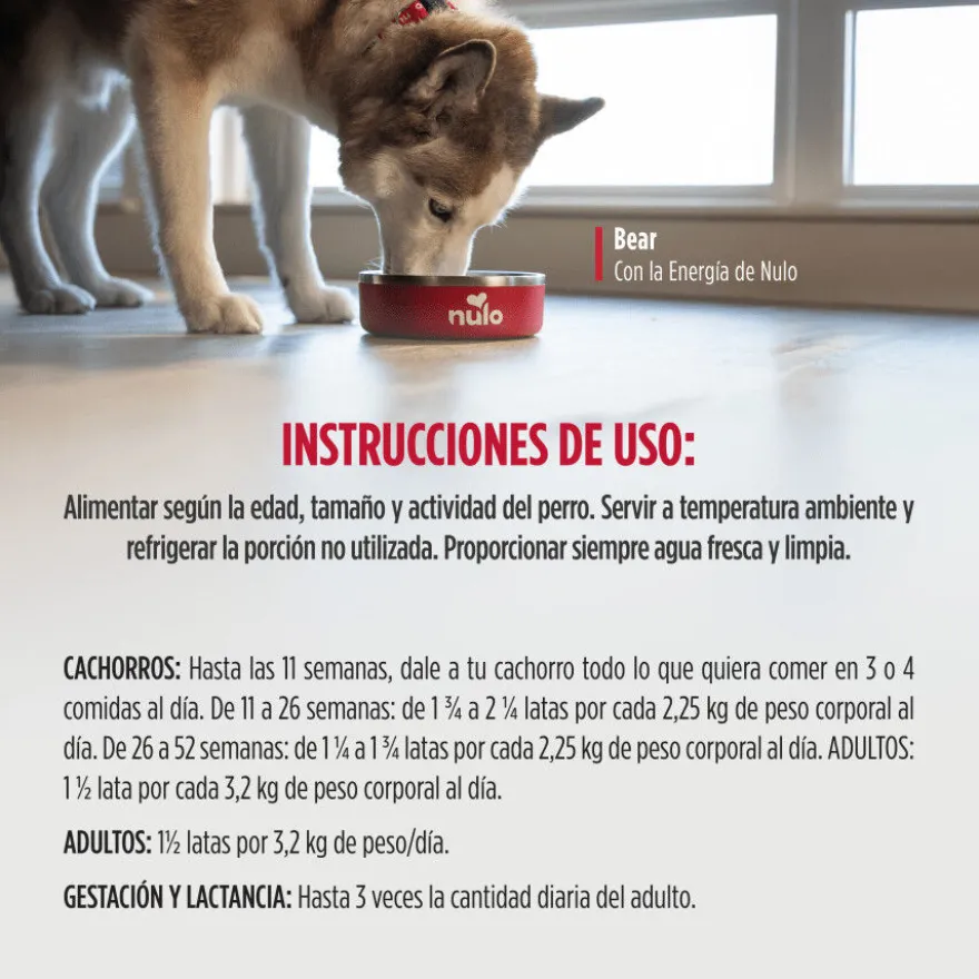 Nulo Estofado de Pollo y Salmón en Caldo Lata para perros