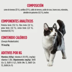 Nulo Mousse Cremoso de Ternera y Sardinas sobres para gatos