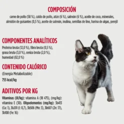 Nulo Pollo, Atún y Salmón desmenuzados lata para gatos
