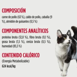 Nulo Pollo con Caballa en caldo sobres para gatos