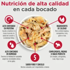 Nulo Pollo con Caballa en caldo sobres para gatos