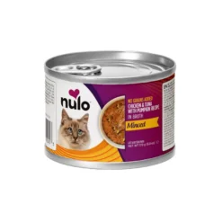 Nulo Pollo y Atún desmenuzados con Calabaza lata para gatos