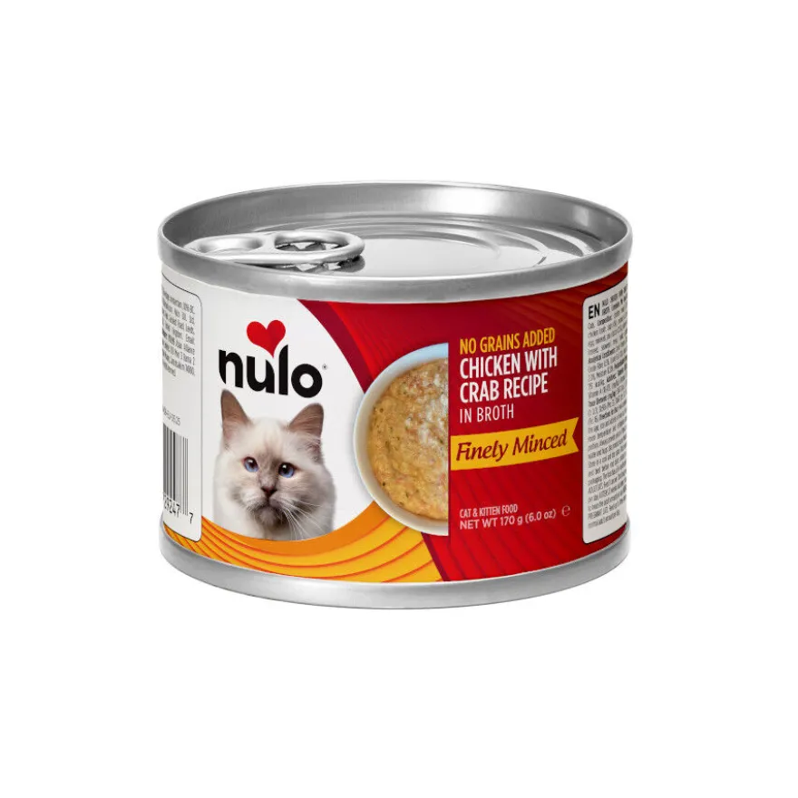 Nulo Pollo y Cangrejo desmenuzados lata para gatos