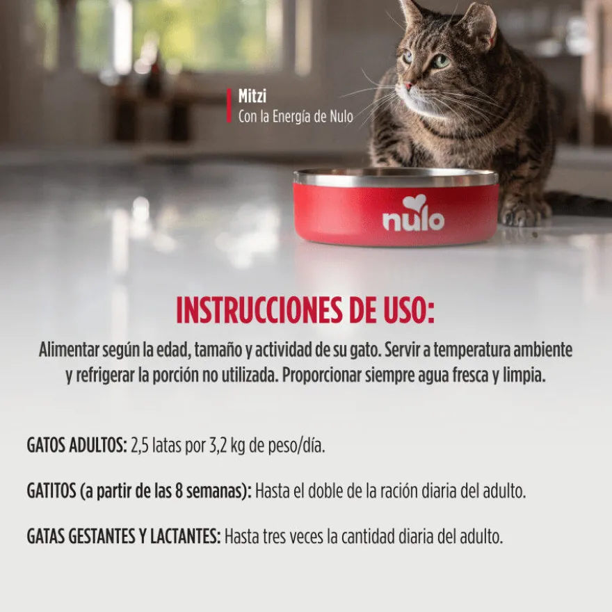 Nulo Pollo y Cangrejo desmenuzados lata para gatos