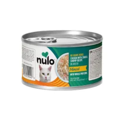 Nulo Pollo y Cangrejo desmenuzados con Gambas lata para gatos
