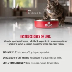 Nulo Pollo y Cangrejo desmenuzados con Gambas lata para gatos