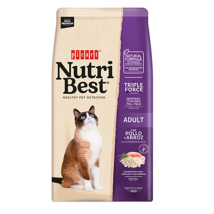 Nutribest Adult Pollo y Arroz pienso para gatos