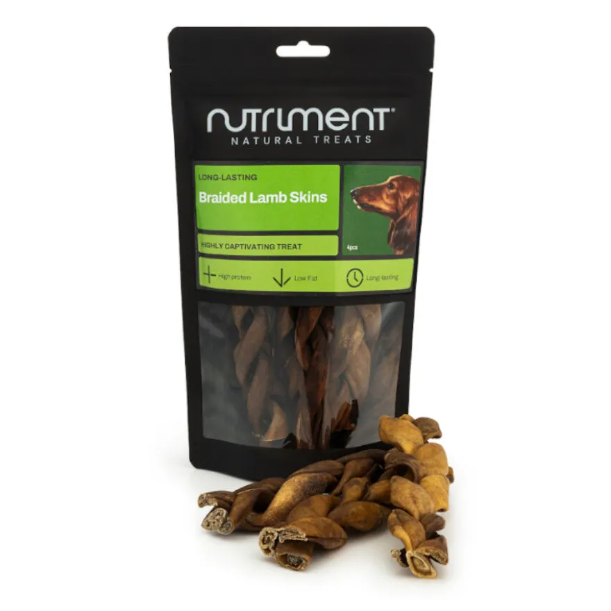 Nutriment Barrita Trenza Cordero Snack para perros