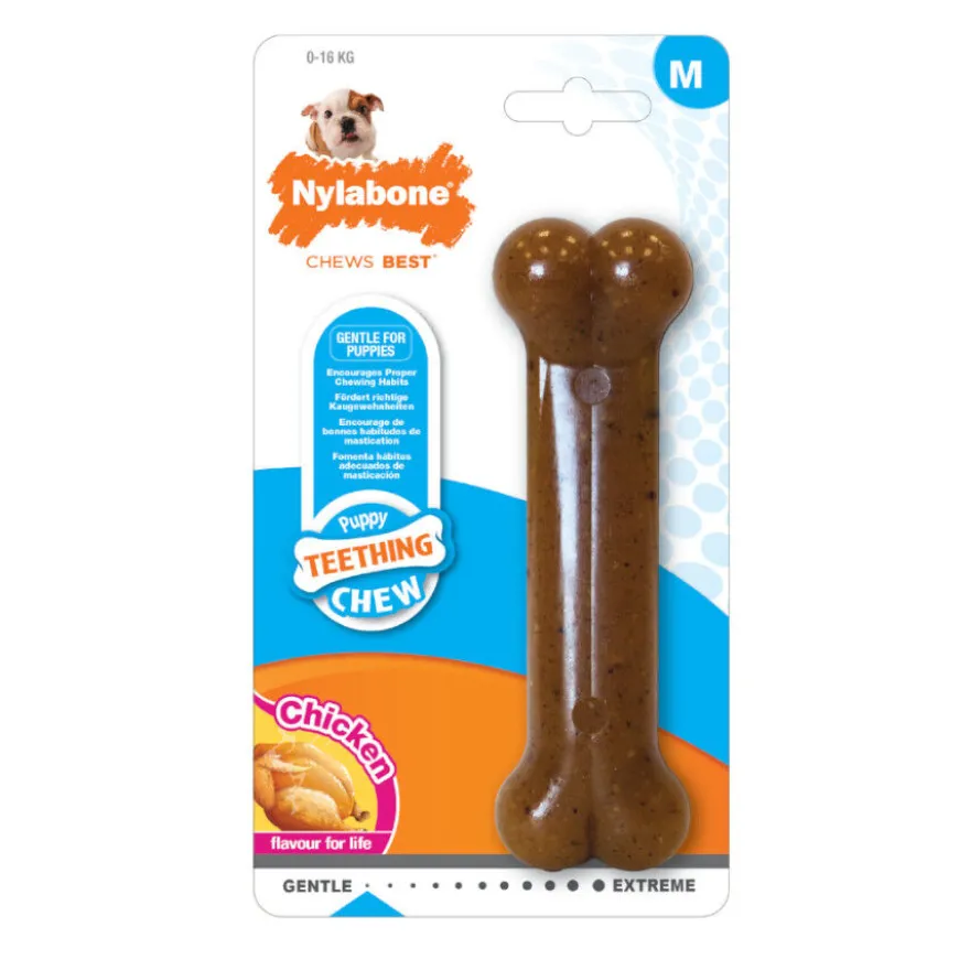 Nylabone Chew Pollo Hueso Mordedor para cachorros
