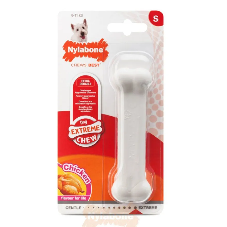Nylabone Extreme Chew Pollo Hueso Mordedor para perros
