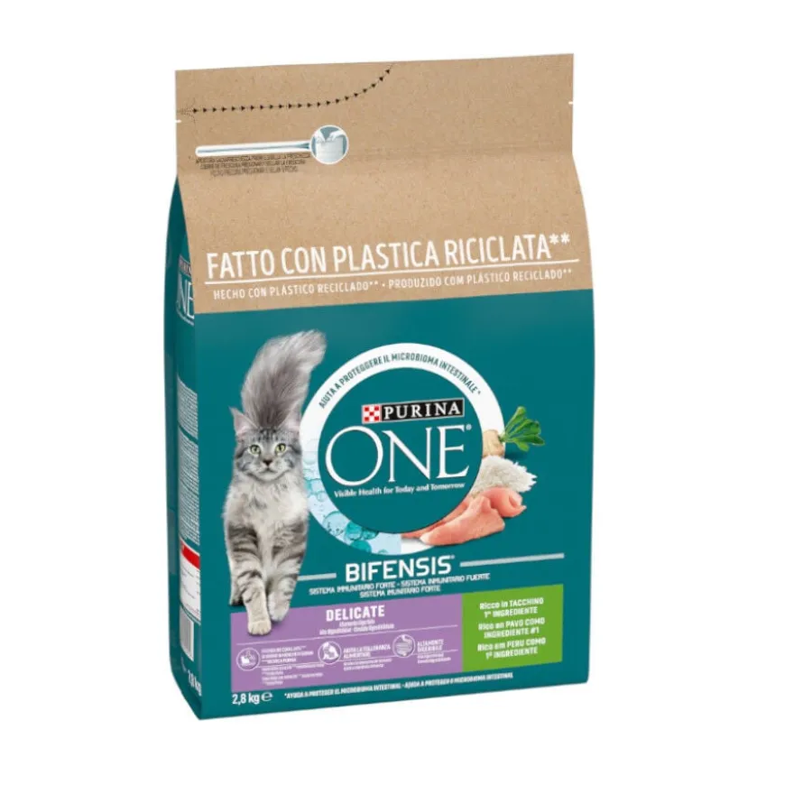 One Sensitive Bifensis Pavo y Arroz pienso para gatos