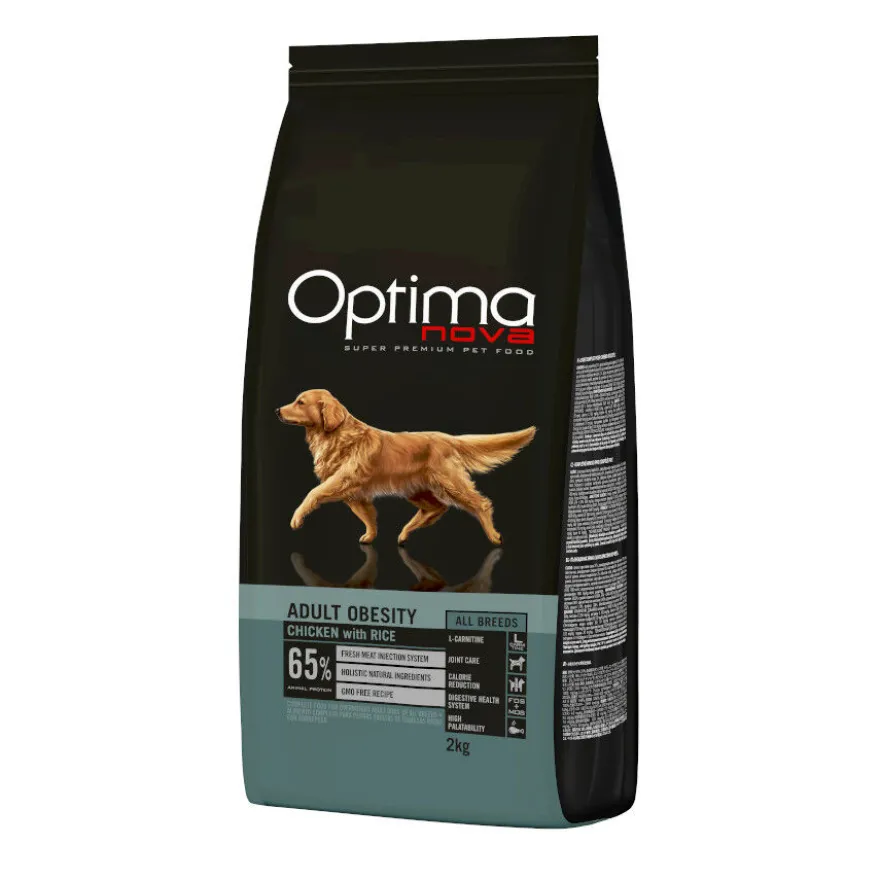 Optima Nova Adult Obesity Pollo pienso para perros