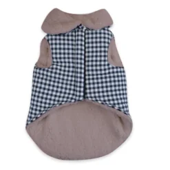 Outech Abrigo Estampado Vichy Azul para perros