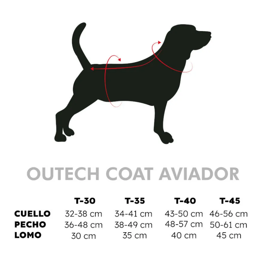 Outech Abrigo Estilo Aviador Rosa y Azul para perros