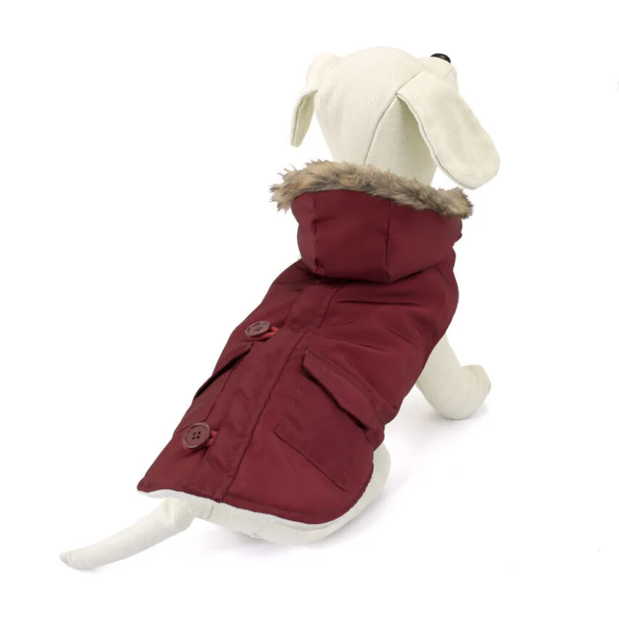 Outech Abrigo Granate con Capucha para perros