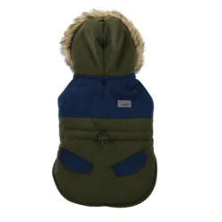 Outech Abrigo Impermeable Verde con Bolsillo para perros