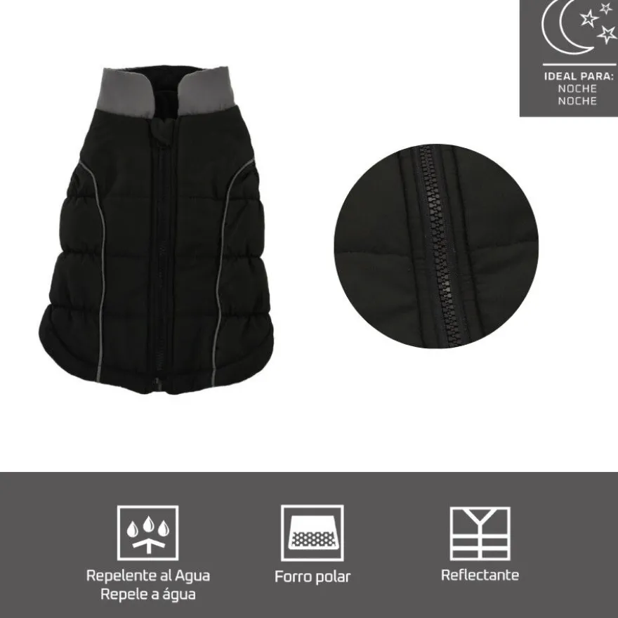Outech Abrigo Reflectante Negro para perros